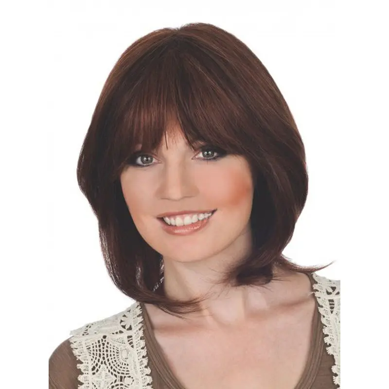 Nice Auburn Lace Front Chin Length Wigs