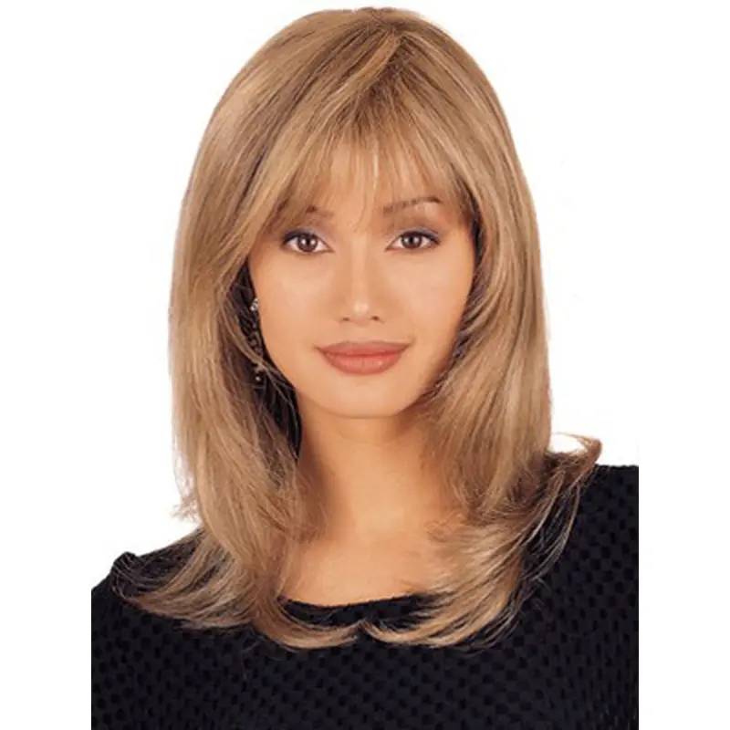 Sassy Blonde Lace Front Shoulder Length Lace Wigs For Cancer