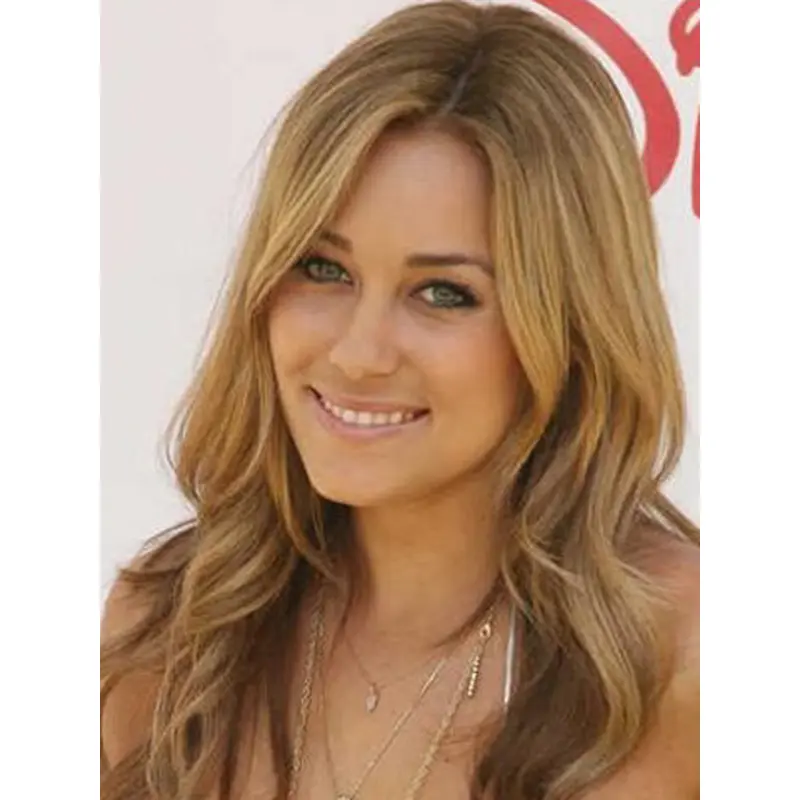 Easy Blonde Wavy Long Human Hair Lace Front Wigs