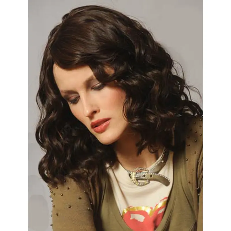 12" Layered Medium Length Wavy Wigs