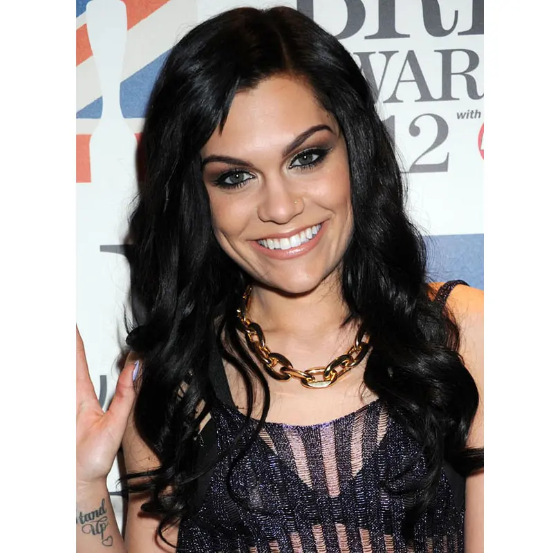 IncLace Frontible Black Wavy Long Jessie J Wigs