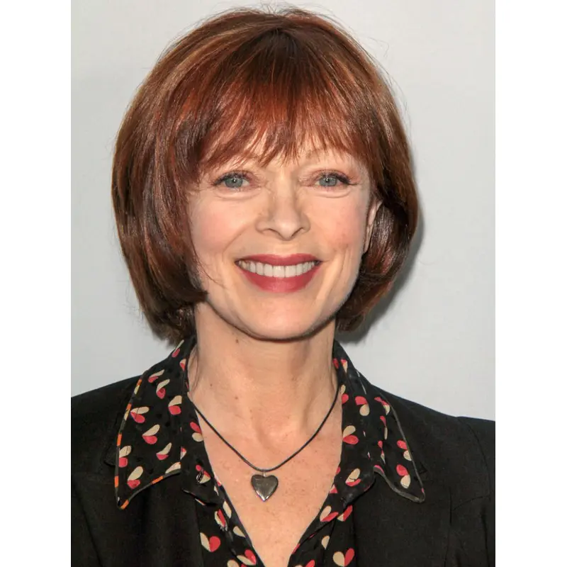 10" Straight Chin Length Lace Front With Bangs Mature Women Wigs