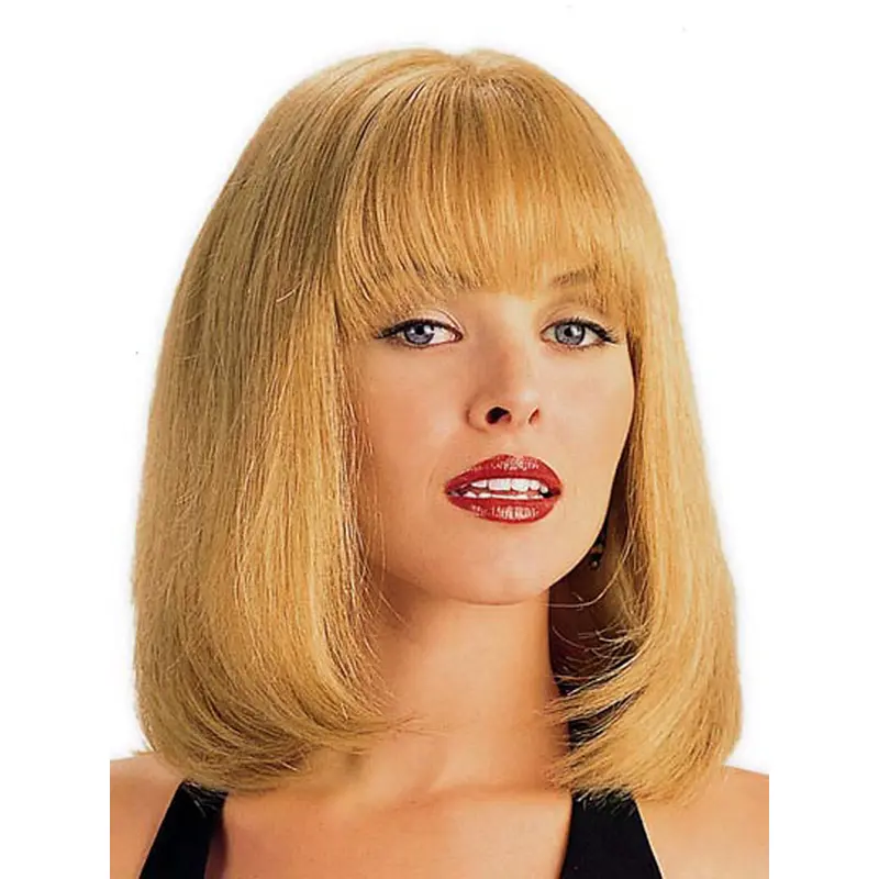 Refined Blonde Monofilament Shoulder Length Lace Wigs