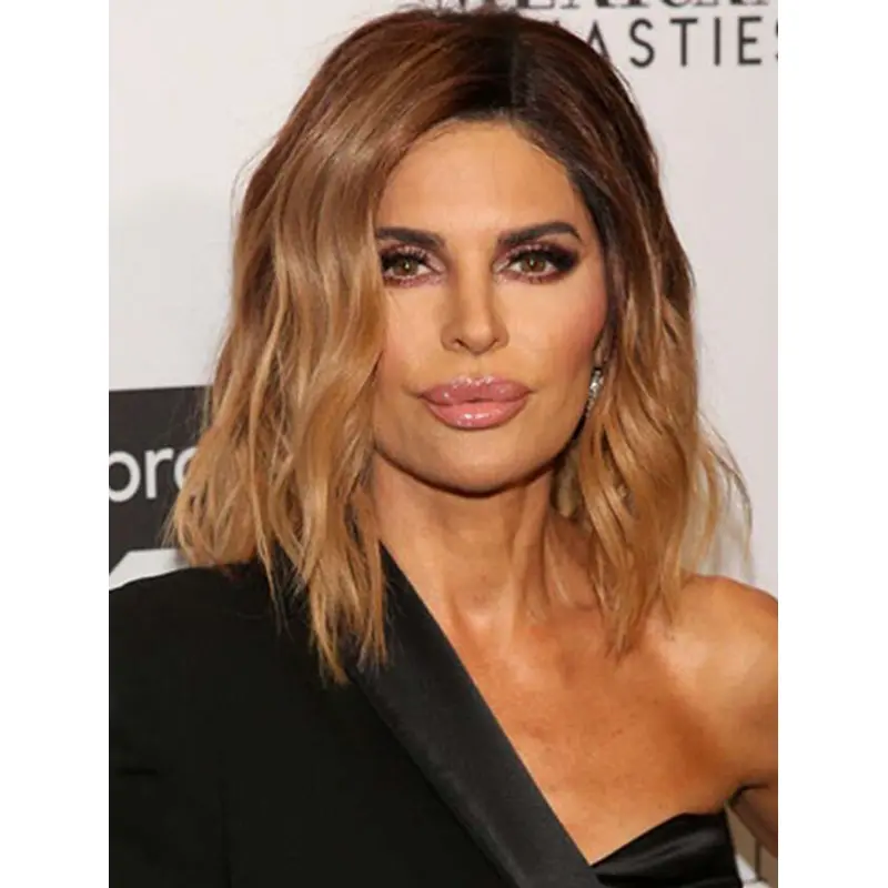 14" Full Lace Shoulder Length Synthetic Wavy Lisa Rinna Wigs
