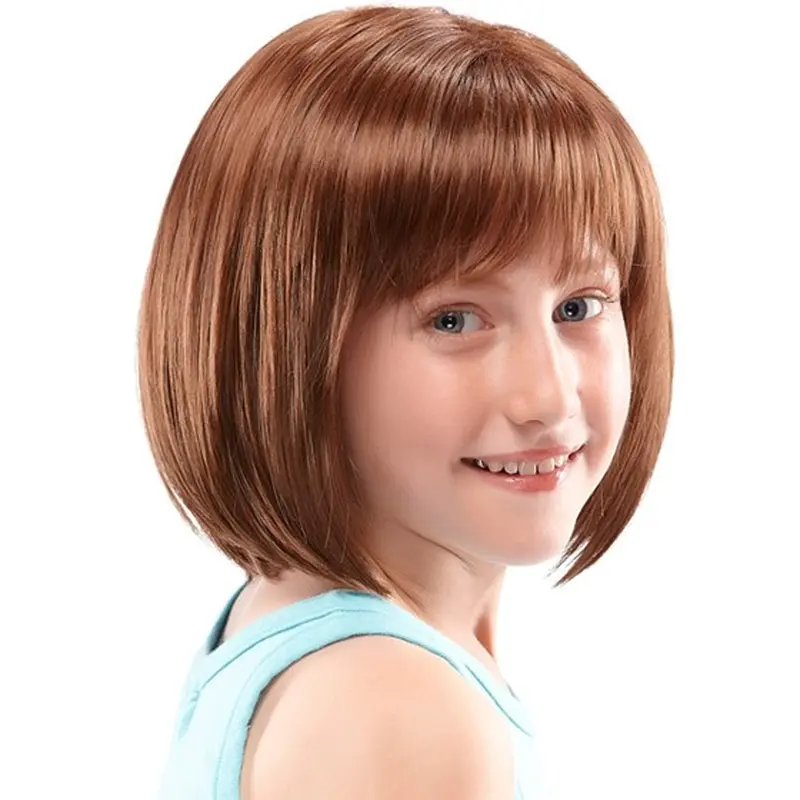 Cosy Auburn Lace Front Chin Length Kids Wigs