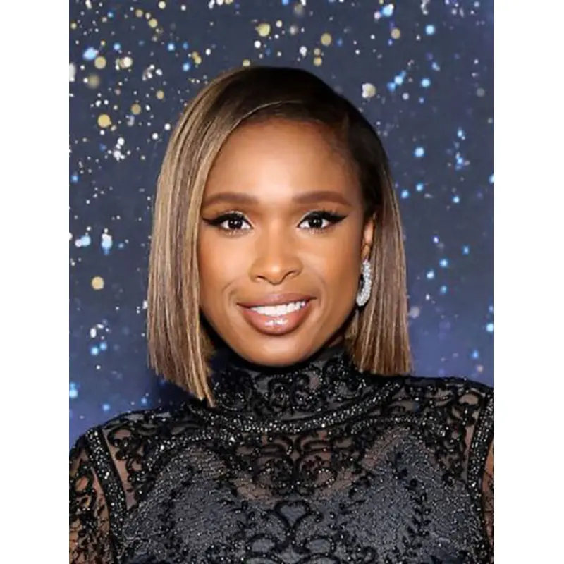 Straight Blonde Lace Front Chin Length Bobs Jennifer Hudson Wigs
