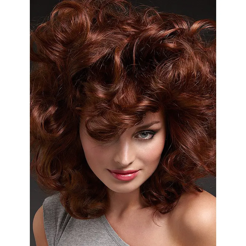 Perfect Auburn Long Curly Layered Beautiful Wigs