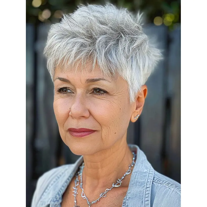 Short Hair Lace Front Wigs White Straight 4" Wigs