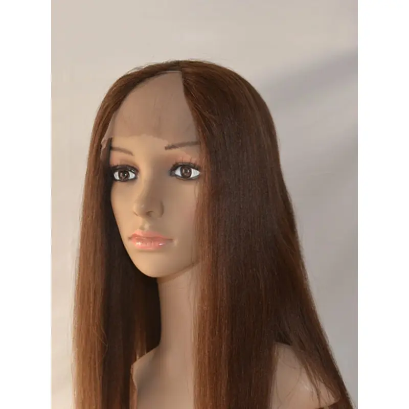 No-fuss Auburn Lace Front Long U Part Wigs