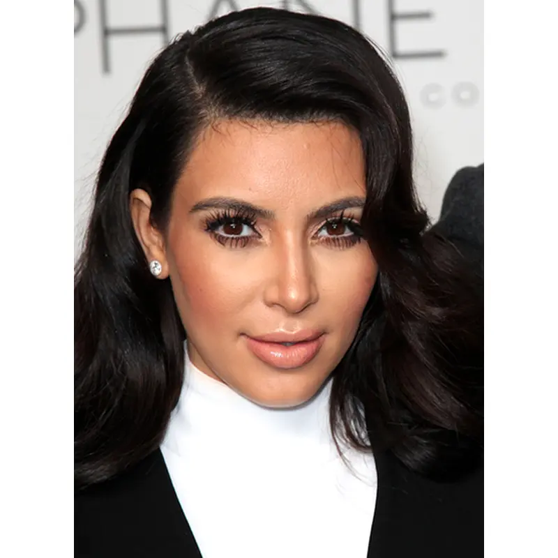 Tempting Black Wavy Long Kim Kardashian Wigs