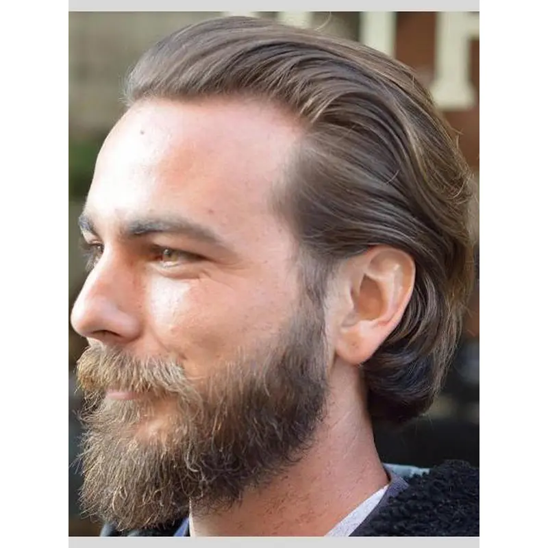 Mens Lace Wig Layered Wavy Short Synthetic 8" Wigs