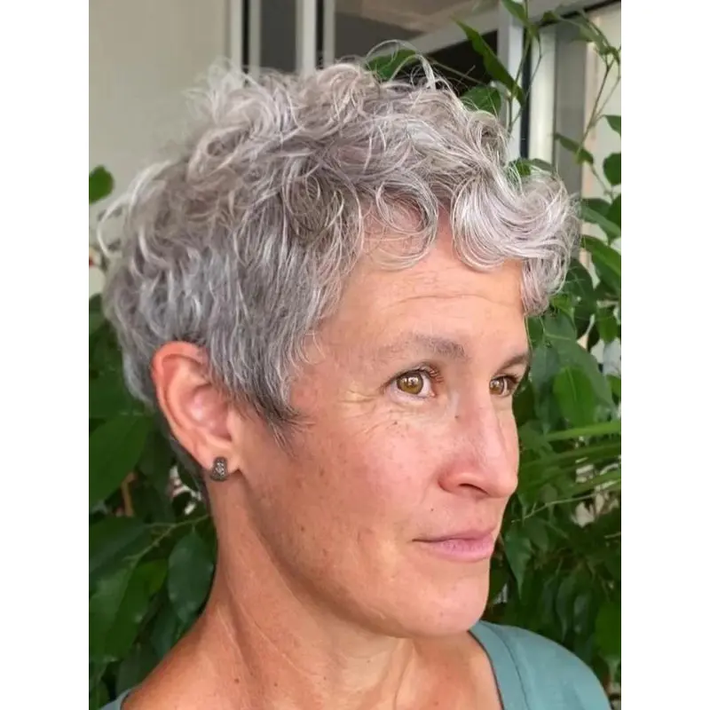 Short Curly Hair Wig Lace Front Remy Human Hair Wigs