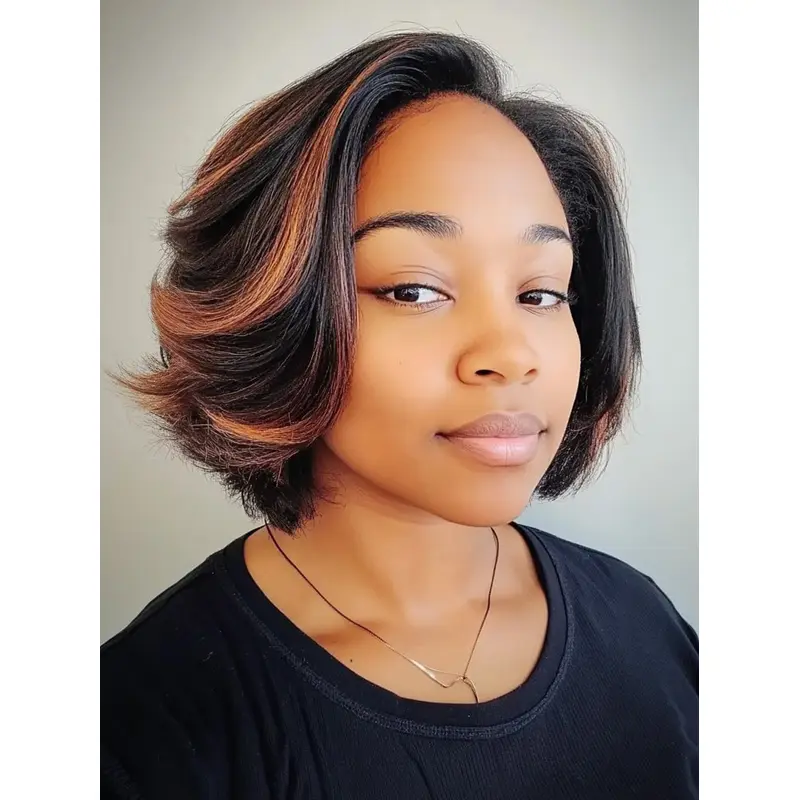 African American Wigs 10" Monofilament Synthetic Wigs