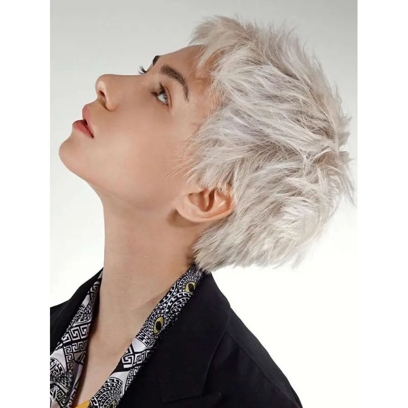 Short Sassy Wigs Cropped Synthetic Straight Wig Short Pixie Cut Wigs