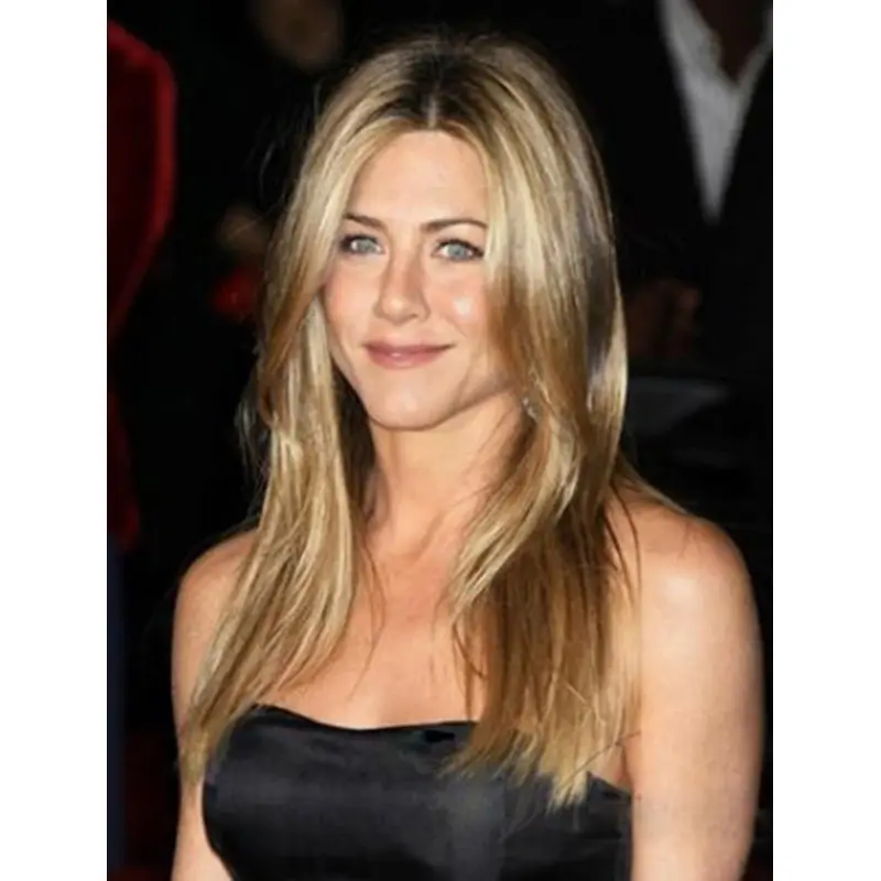 Stylish Blonde Straight Long Jennifer Aniston Wigs