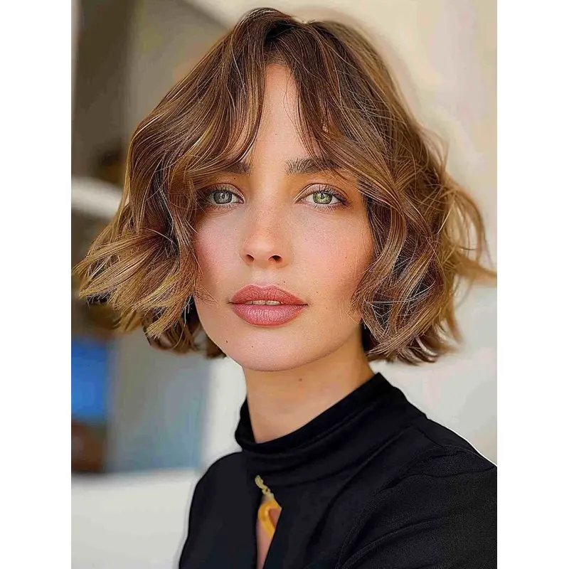 Bob Wig Ombre Tone 10" Chin Length Layered Wigs