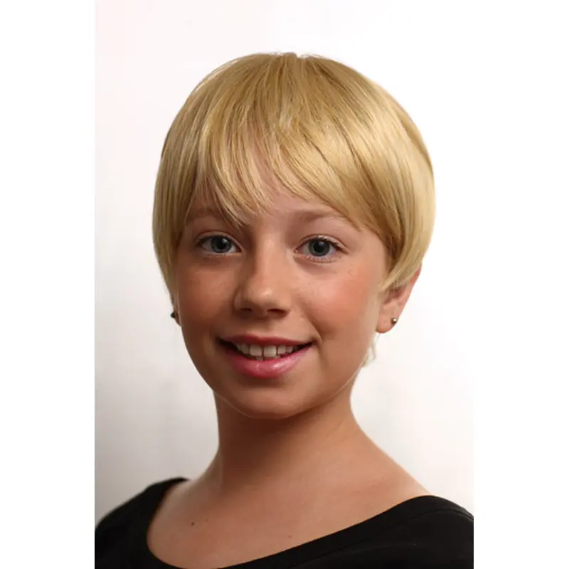 Convenient Blonde Straight Short Kids Wigs