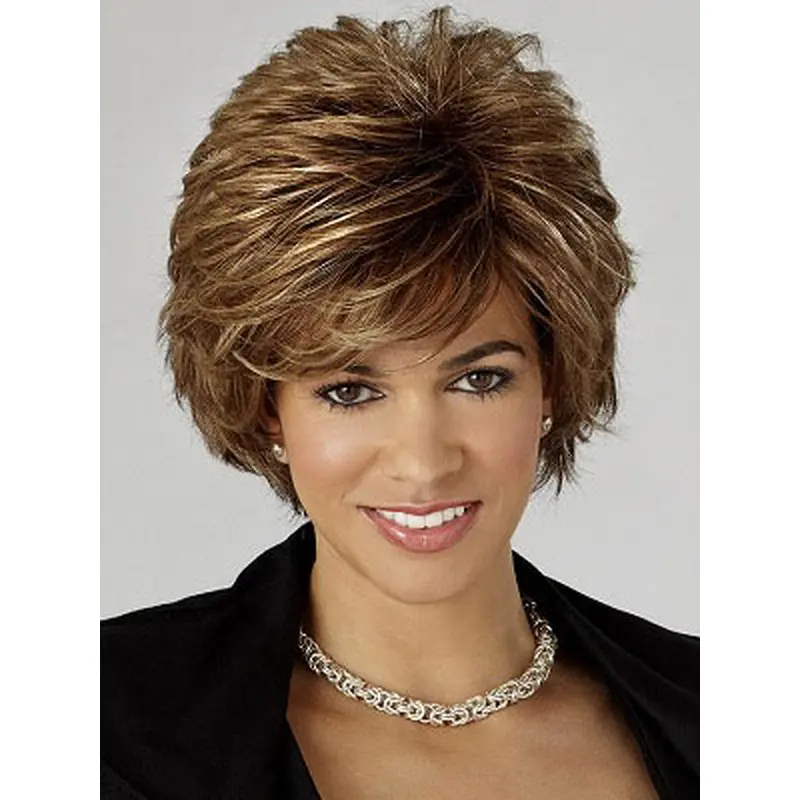 Easy Brown Wavy Short Classic Wigs