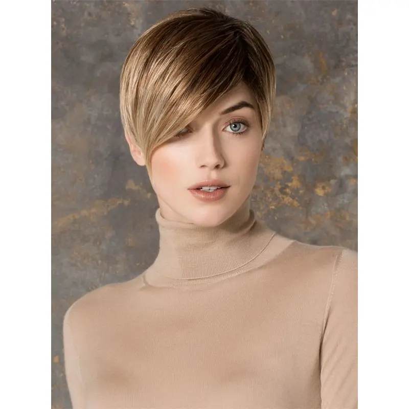 Suitable Blonde Lace Front Cropped Petite Wigs