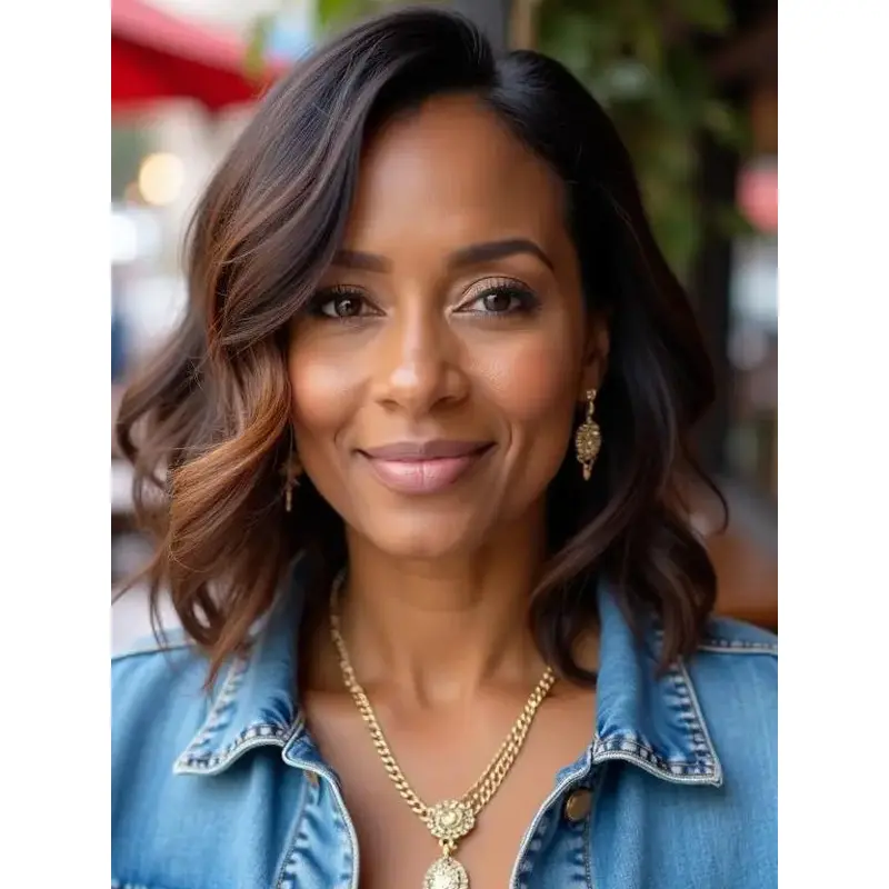 Wigs For African American Women 14" Monofilament Synthetic Wigs
