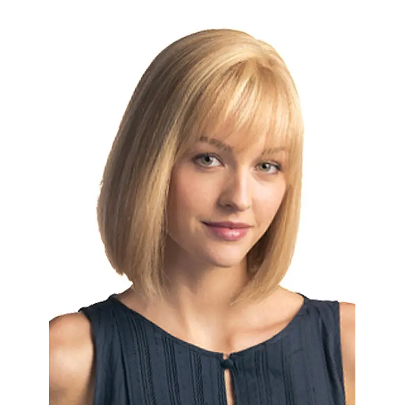 Braw Blonde Monofilament Chin Length Human Hair Wigs