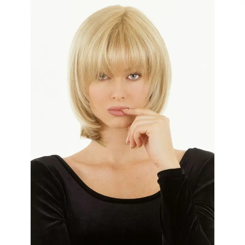 Hairstyles Blonde Monofilament Chin Length Lace Wigs