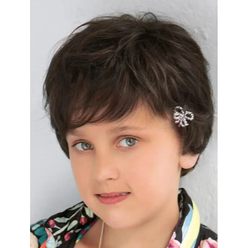 High Quality Short Curly Brown Boycuts Fabulous Wigs