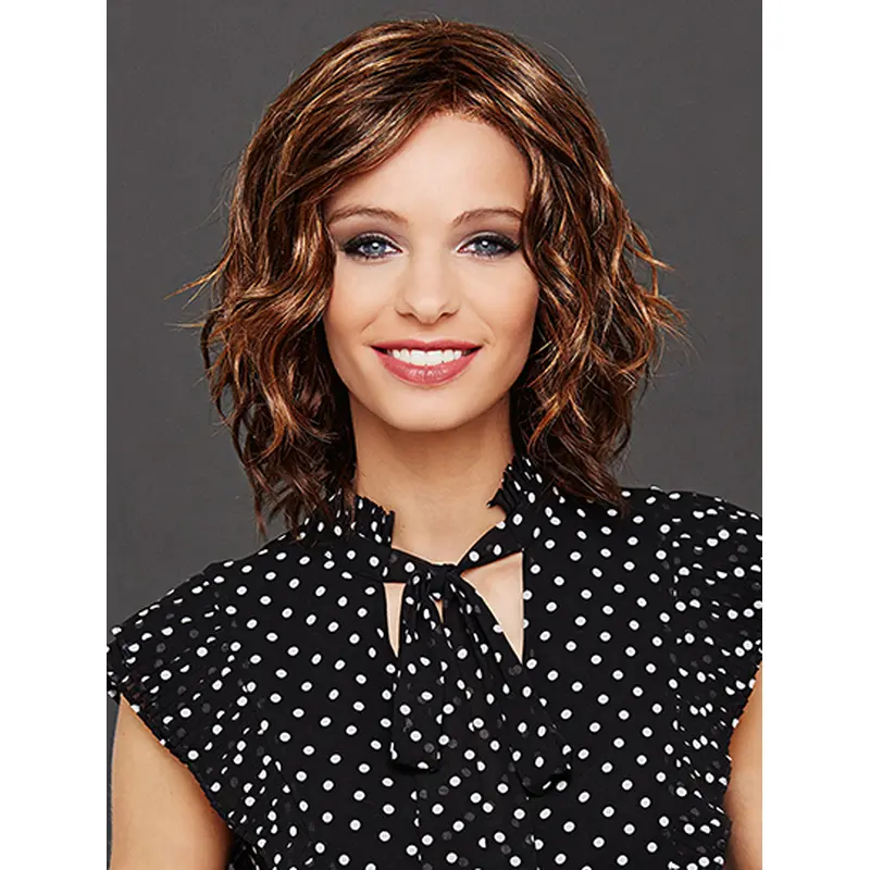 Synthetic Auburn Wavy 12" Layered Lace Front Wigs