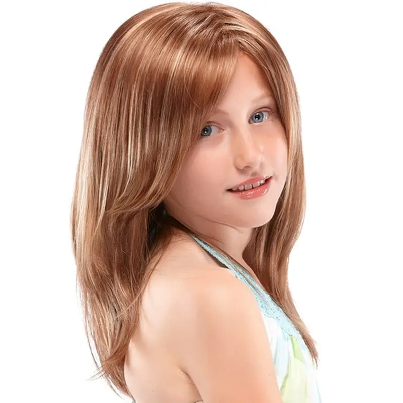 Nice Auburn Straight Long Kids Wigs