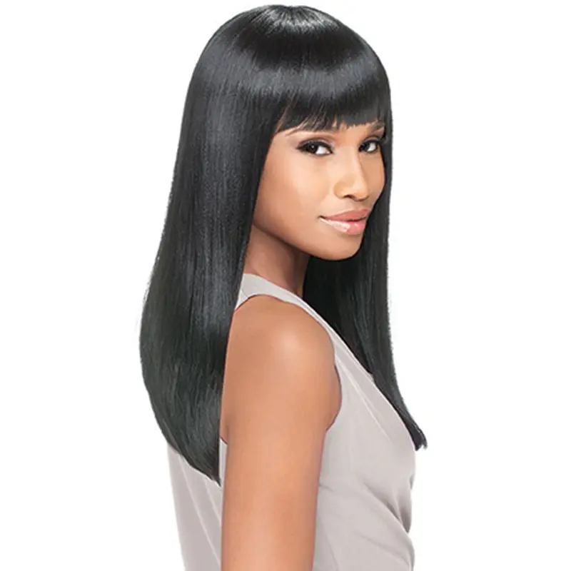 Yaki With Bangs Synthetic Classic Lace Front Wigs