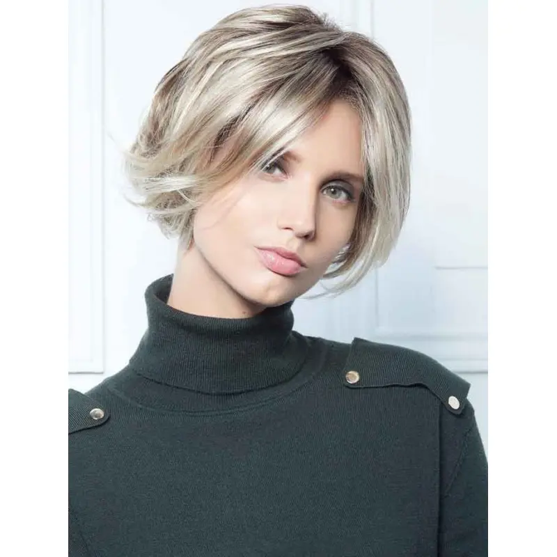 10" Wavy 100% Hand-Tied Blonde Buy Bob Wig