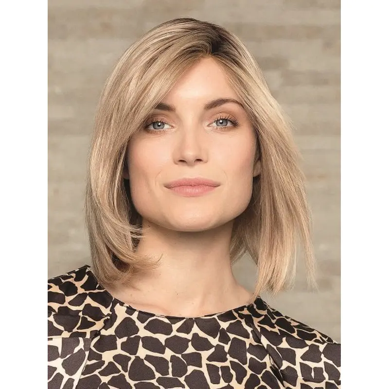 Chin Length Straight 100% Hand-Tied Bobs Human Hair Women Wigs