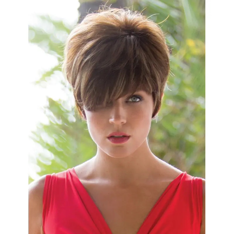 So Great Short Wavy Brown High Quality Boycuts Wigs