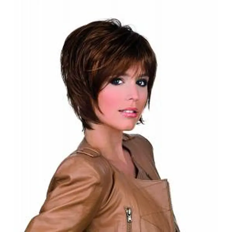 Soft Synthetic Auburn Lace Front Medium Wigs