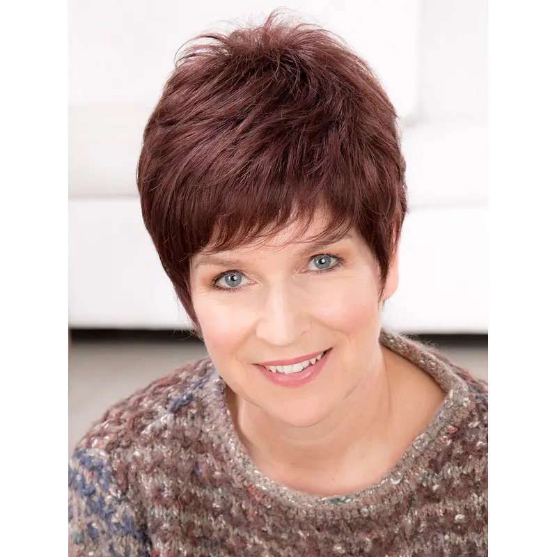 Comfortable 100% Hand-tied Synthetic Straight 6" Short Wigs