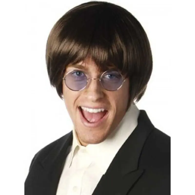 Ideal Auburn Straight Chin Length Men Wigs