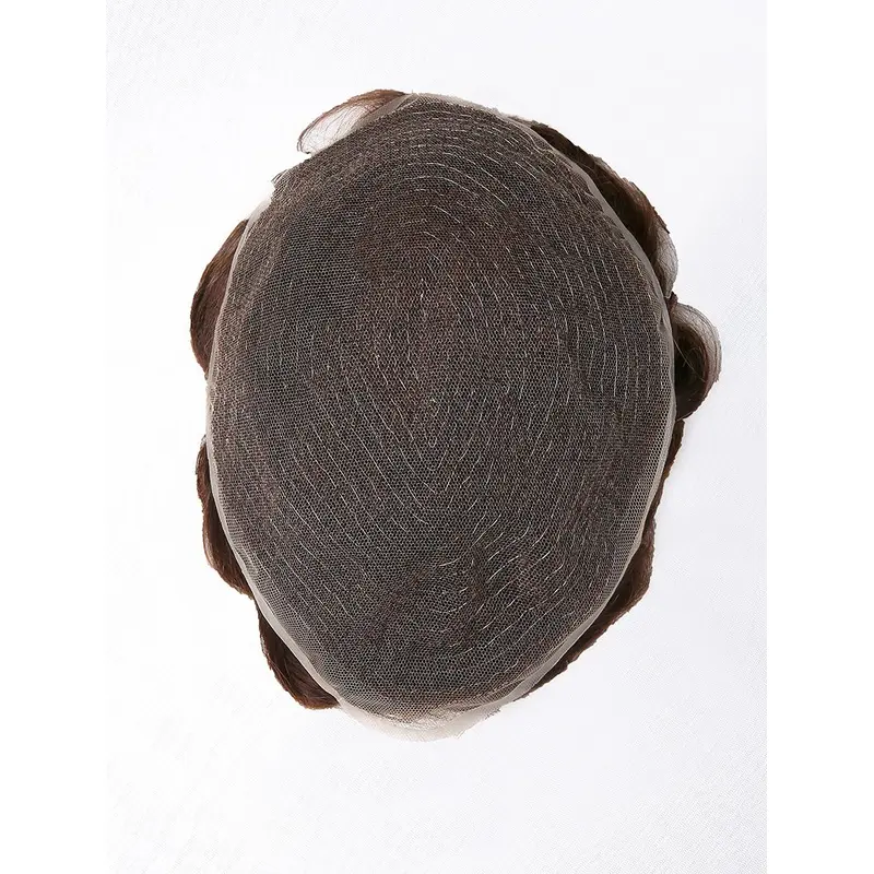 Indian Human Hair French Lace Base Man Toupees
