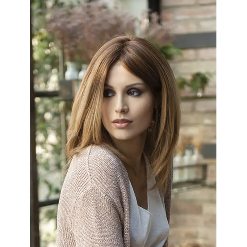 Straight Blonde 14" Shoulder Length Synthetic Bobs Lace Front Wigs Wholesale 