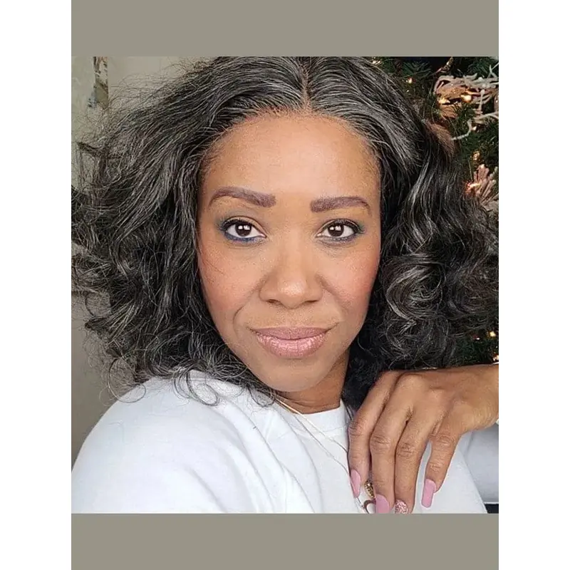 African American Lace Wigs Shoulder Length Bobs Monofilament Wigs