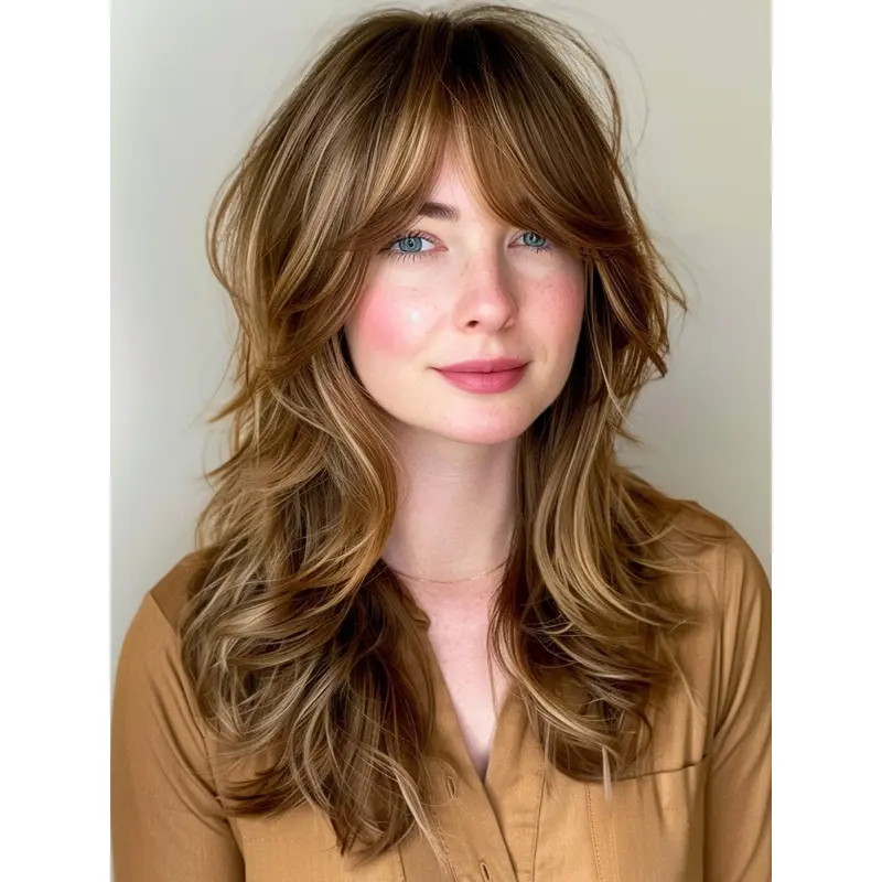 Long Wavy Wigs For Sale Synthetic 18" Ombre/2 tone Layered Wigs