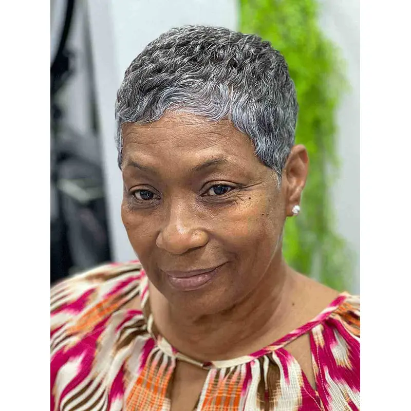 Short Pixie Cut Wigs For African American Wavy Lace Front Wigs Synthetic Wigs