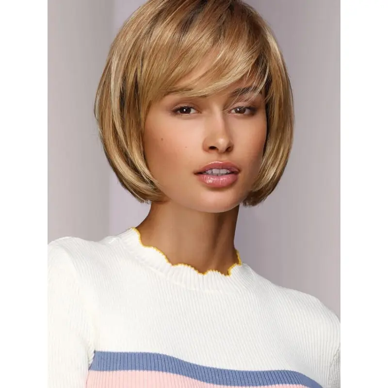 10" Short Blonde Bobs Synthetic Ideal Lace Wig