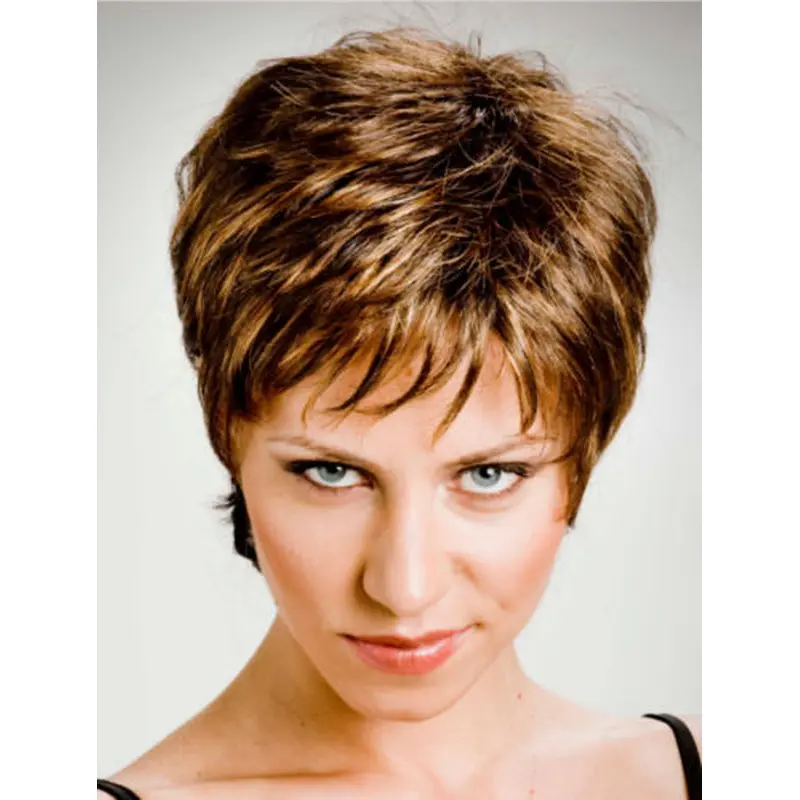 Good Wavy Auburn Boycuts Affordable Wigs