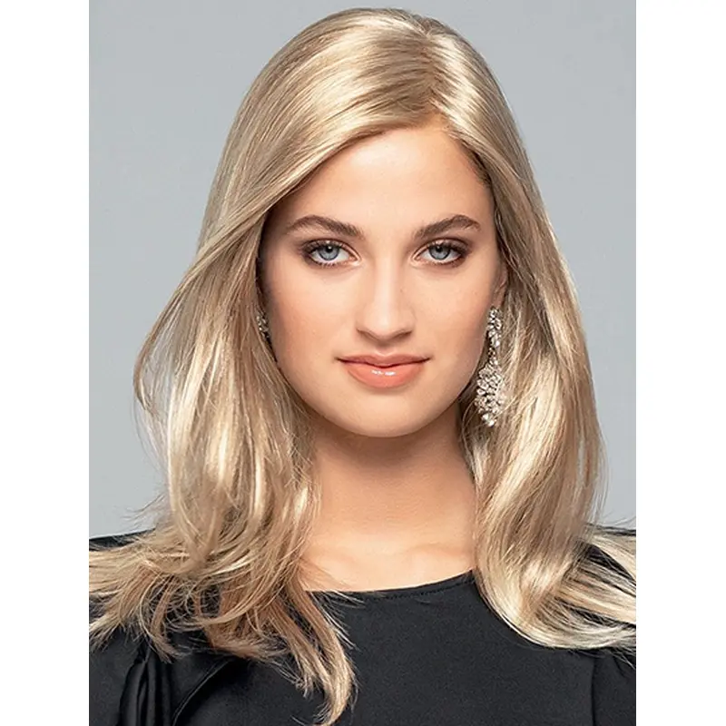 Long Wavy Blonde Monofilament Layered Synthetic Hair Wigs