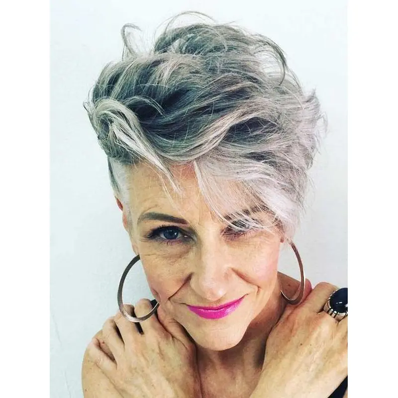 Short Pixie Cut Wigs Ombre/2 Tone 6" Boycuts Wigs