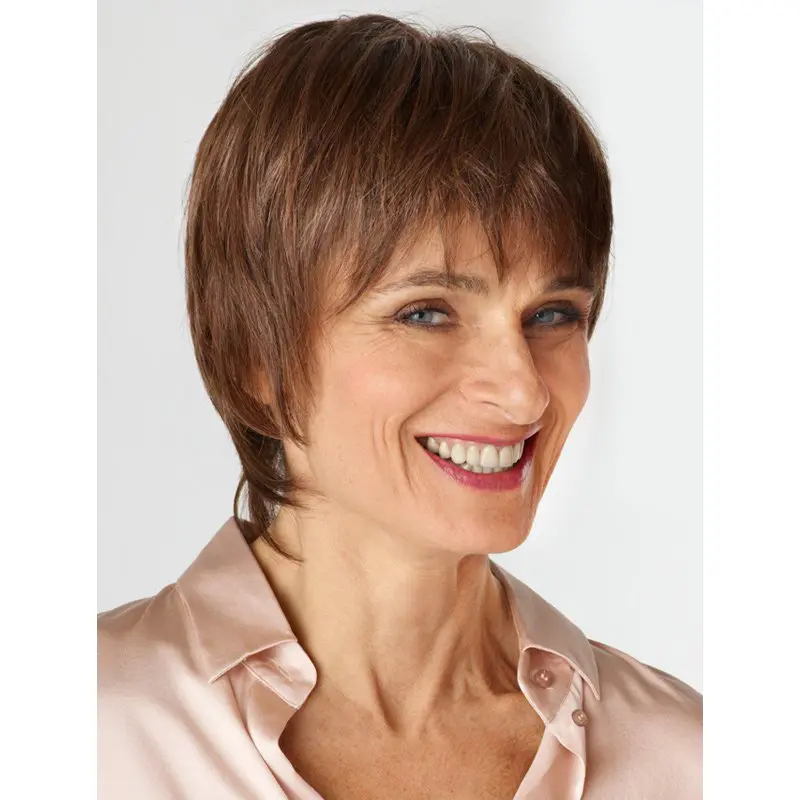 So Great Auburn Shoulder Length Straight Layered Beautiful Wigs