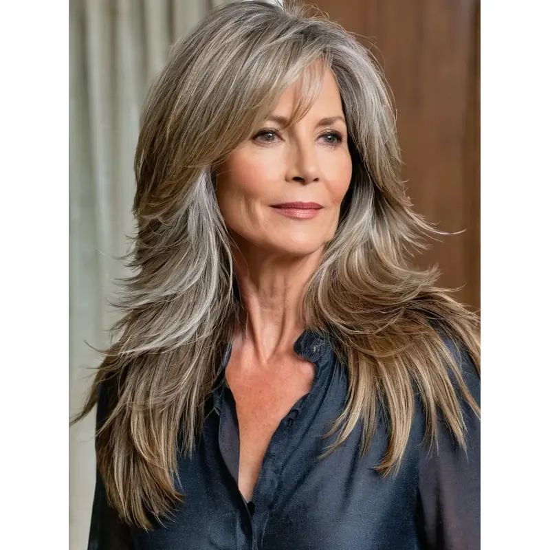 Long Synthetic Wigs Layered 18" Lace Front Wigs