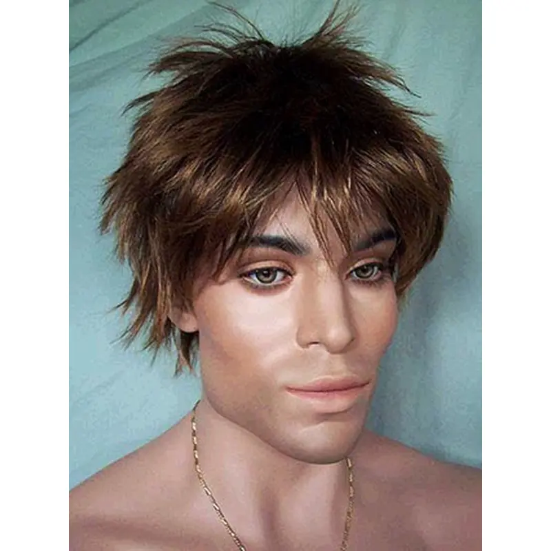 Cool Lace Front Straight Short Men Wigs