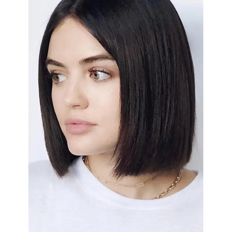 Chin Length Lace Front Synthetic Straight 12" Lucy Hale Wigs