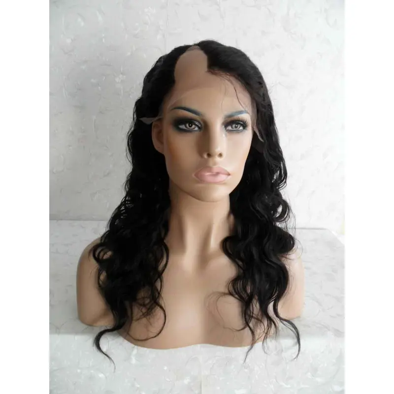 Comfortable Black Wavy Long U Part Wigs
